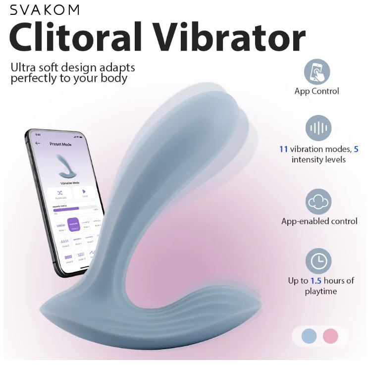 Svakom Erica wearable vibrator with app control and multiple vibration modes