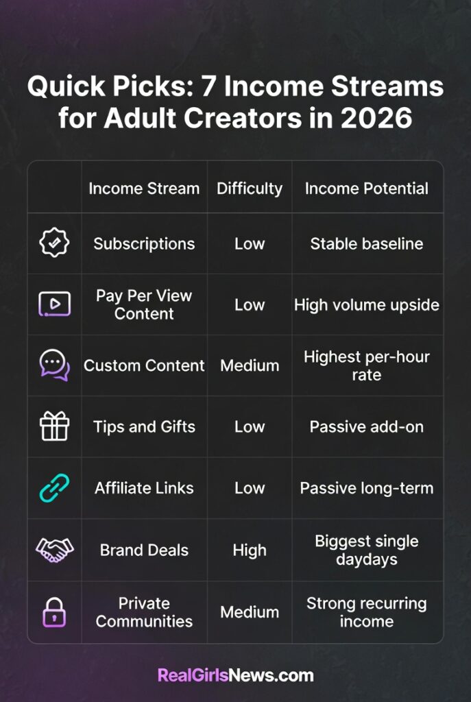 adult content income streams diagram 2026