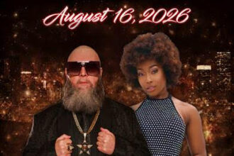 Urban X Awards 2026 promotional poster featuring hosts Ivan and Chocolate Goddess, with event date August 16, 2026, at The Regent Theater in Los Angeles